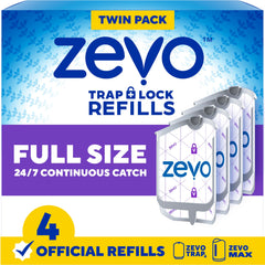 Zevo Flying Insect Trap refill cartridges packaging