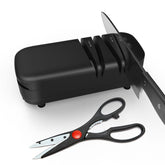 Zhamemor black knife sharpener for home kitchen use