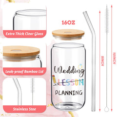 Zhehao teacher wedding glass cup with brush