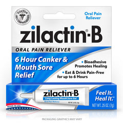 Zilactin B fast acting canker sore gel 0.25 oz