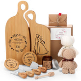 ziliny 15 piece wedding gift set with engraved charcuterie boards