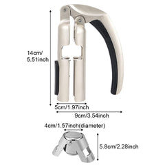 Portable cork puller made from zinc alloy and ABS