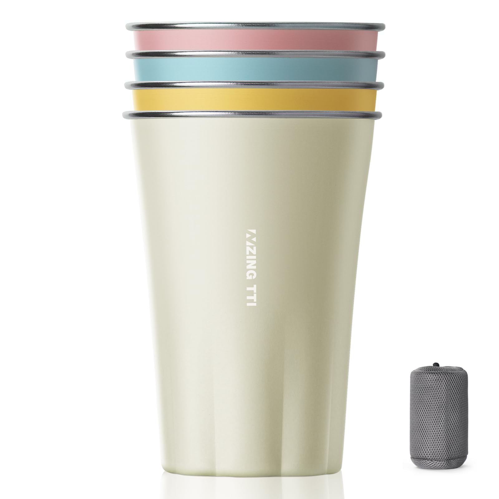 ZING TTI Pure Titanium Pint Cup 17 oz beige color