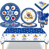 Zivosely Passover Seder set with 9 inch and 7 inch plates for 24 guests