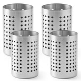 ZLMTZDJD 4PCS stainless steel utensil holder on countertop