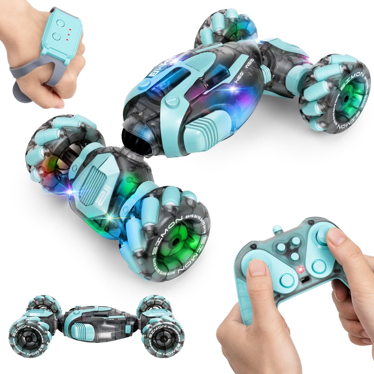 ZMMB Gesture Sensing RC Stunt Car 4WD action indoors outdoors
