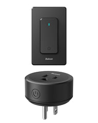 zoiinet black remote control outlet with buckle wall switch