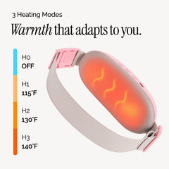 Zolly cordless heating pad designed for women and cramps relief