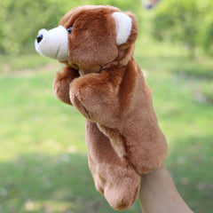 Zoo Friends Bear plush puppet for toddlers