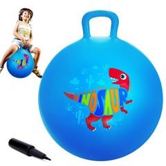 ZOOJOY hopper ball 18In blue dino with handle