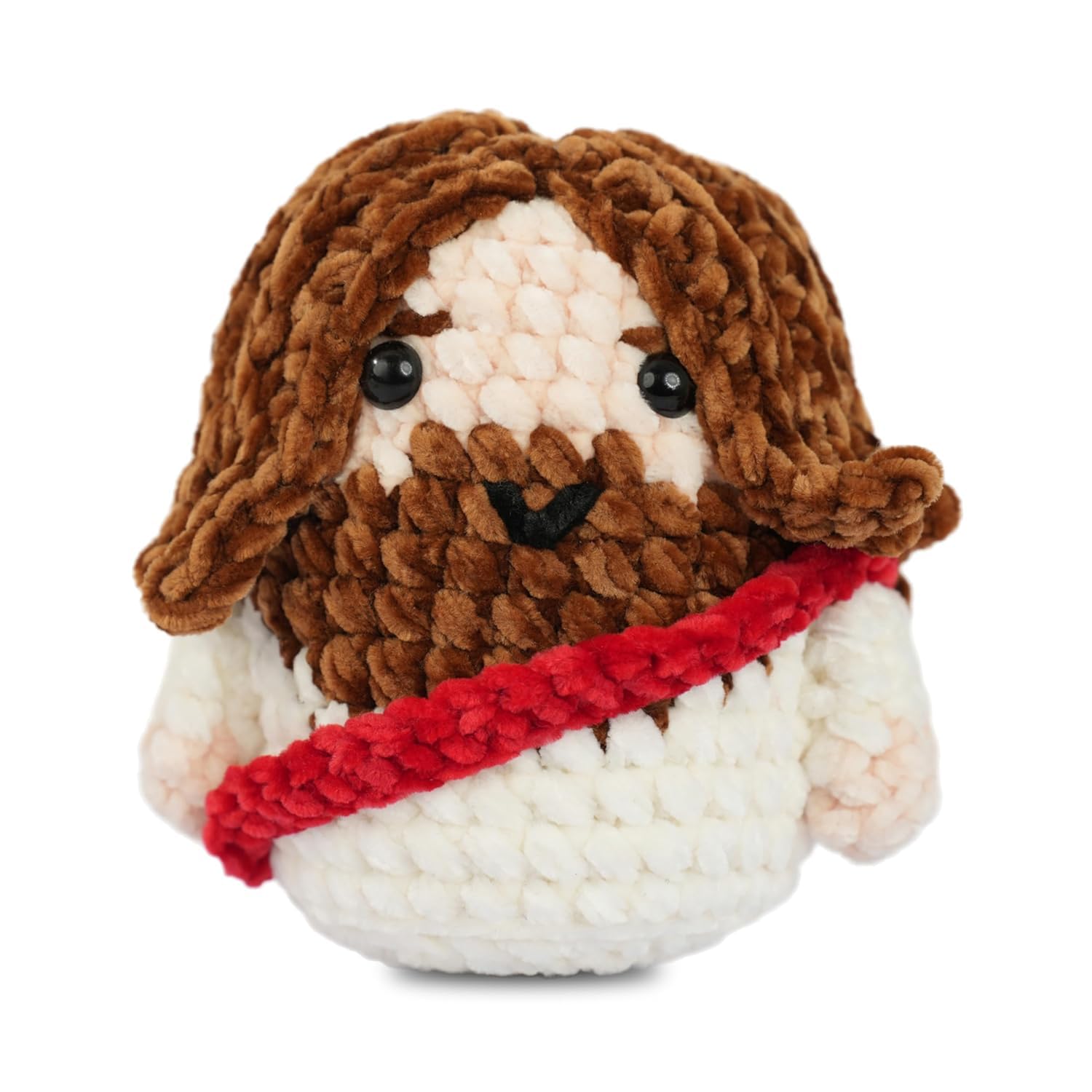 ZooWhale Mini Jesus Crochet Plush Doll size 5x3.5x5 inches