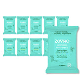 Zoviro hand sanitizer wipes travel size