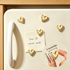 Compact heart magnets for fridge locker and whiteboard