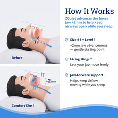 BPA-free medical-grade materials in ZQuiet mouthpiece