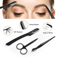 Eyebrow razors and blades included in ZTRHYOO kit image