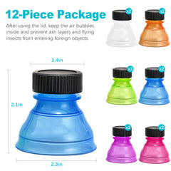 Leak proof BPA free reusable can lids for beverages