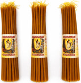 ZULUF 33 beeswax taper candles from Jerusalem