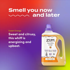 Sweet Orange Zum Laundry Soap two bottle set