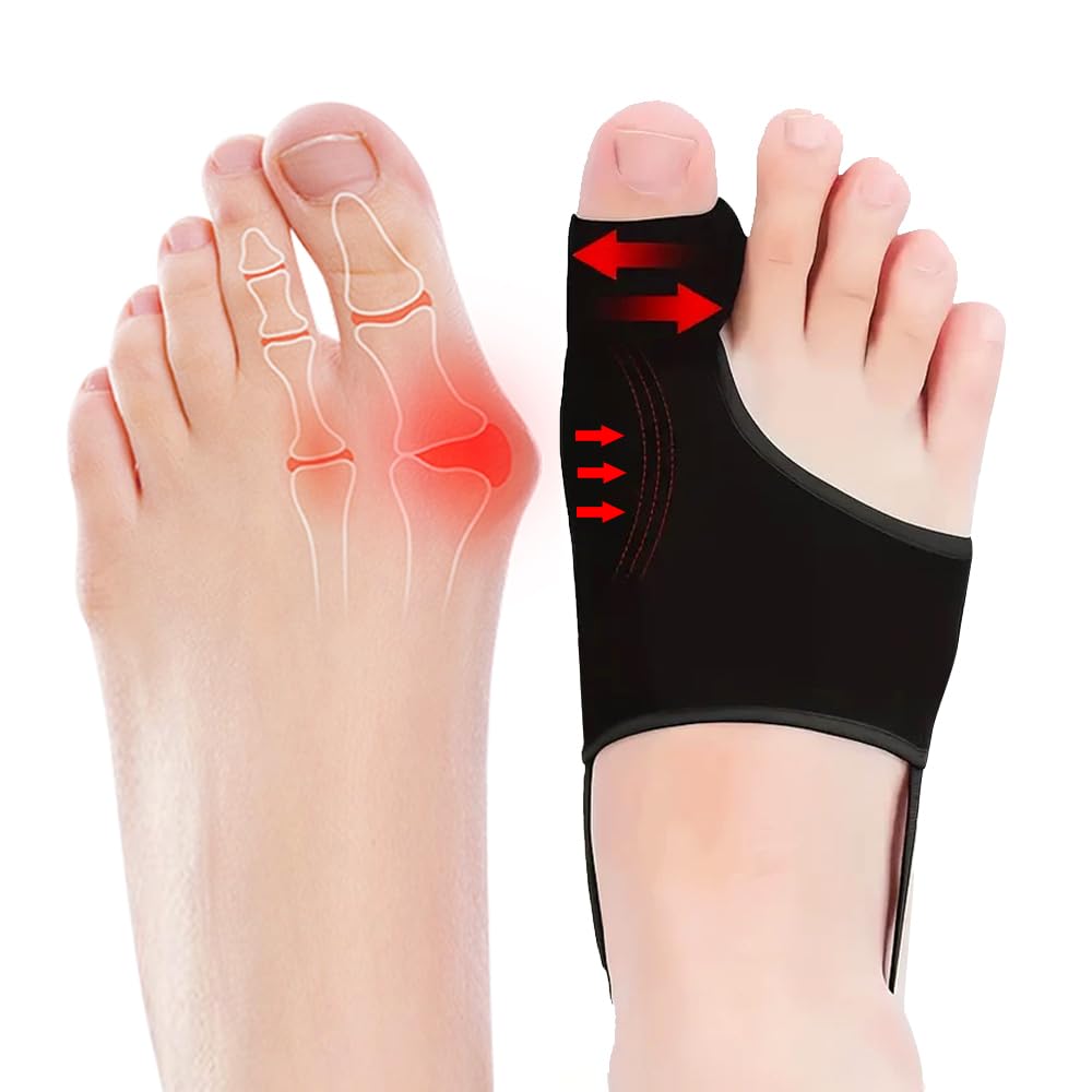 ZXCFBEA 2PCS Bunion Corrector front view with toe spacer