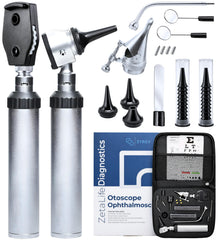Zyrev Otoscope Oph Diagnostic Set full kit with leather case