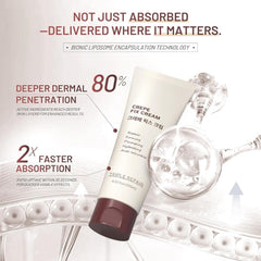 Face and neck areas treated with ZZILME Moisturizing Crepe Fix Cream