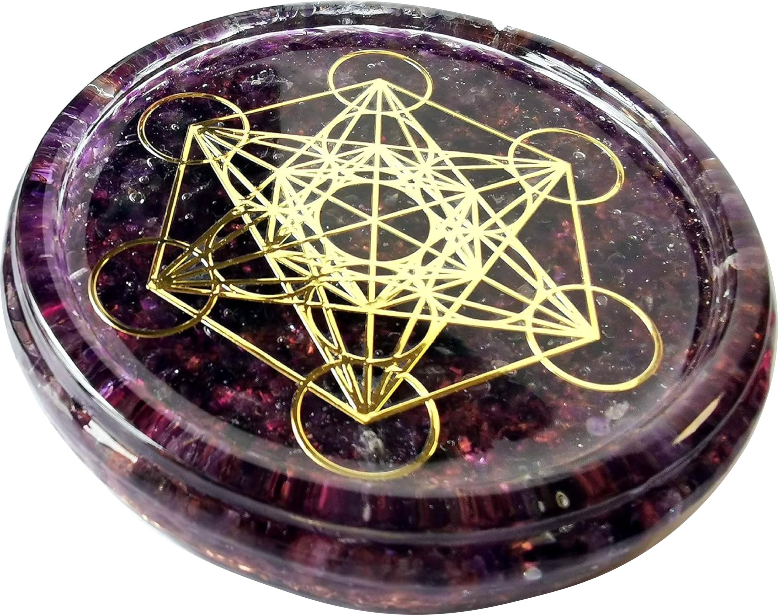 ZZYBIA amethyst coaster close up