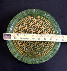 Coaster 4 inch diameter raised edge design