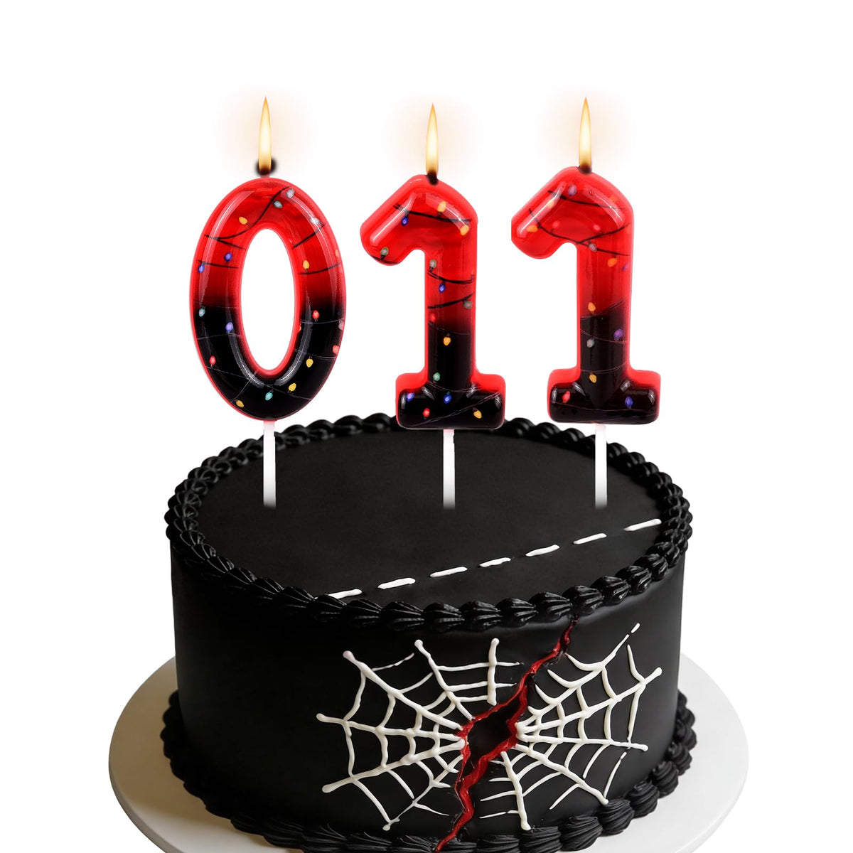 011 Birthday Candle showing numbers for cake decor