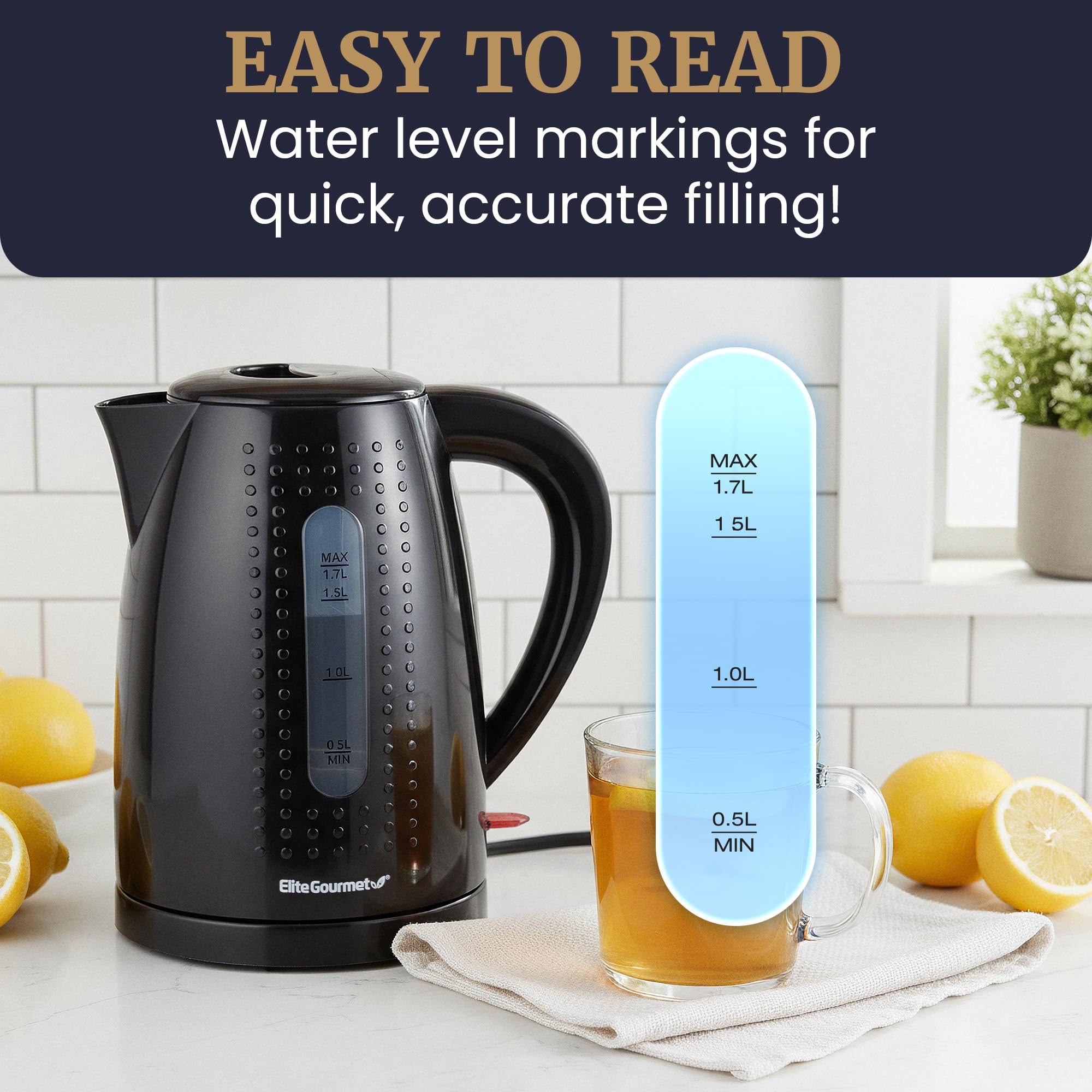 Cordless 360-degree base for Elite Gourmet EKT5051 kettle