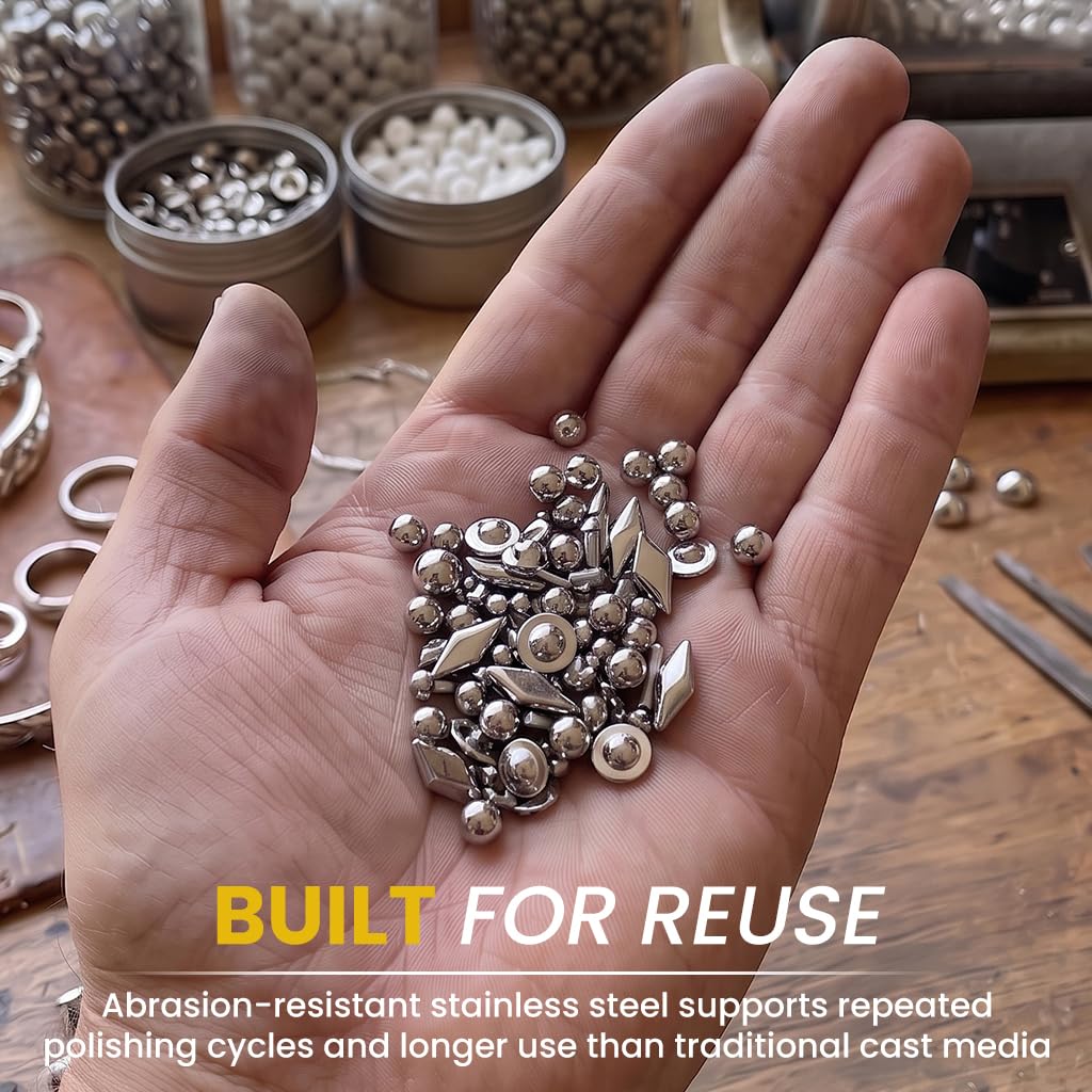 304 stainless steel tumbling media for wet tumbling