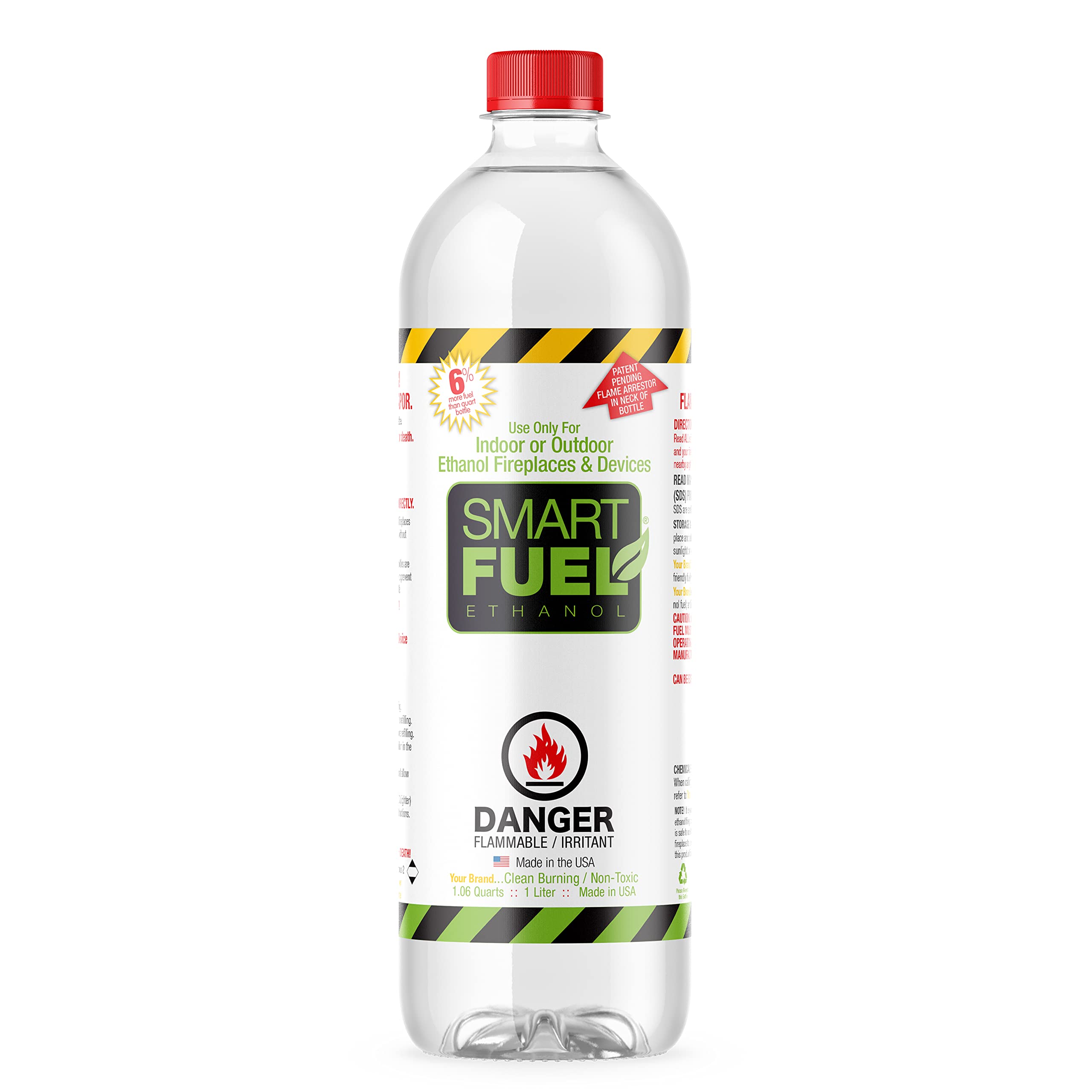 1-liter bioethanol bottle for refills