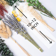 10-12inch dried flower stems length