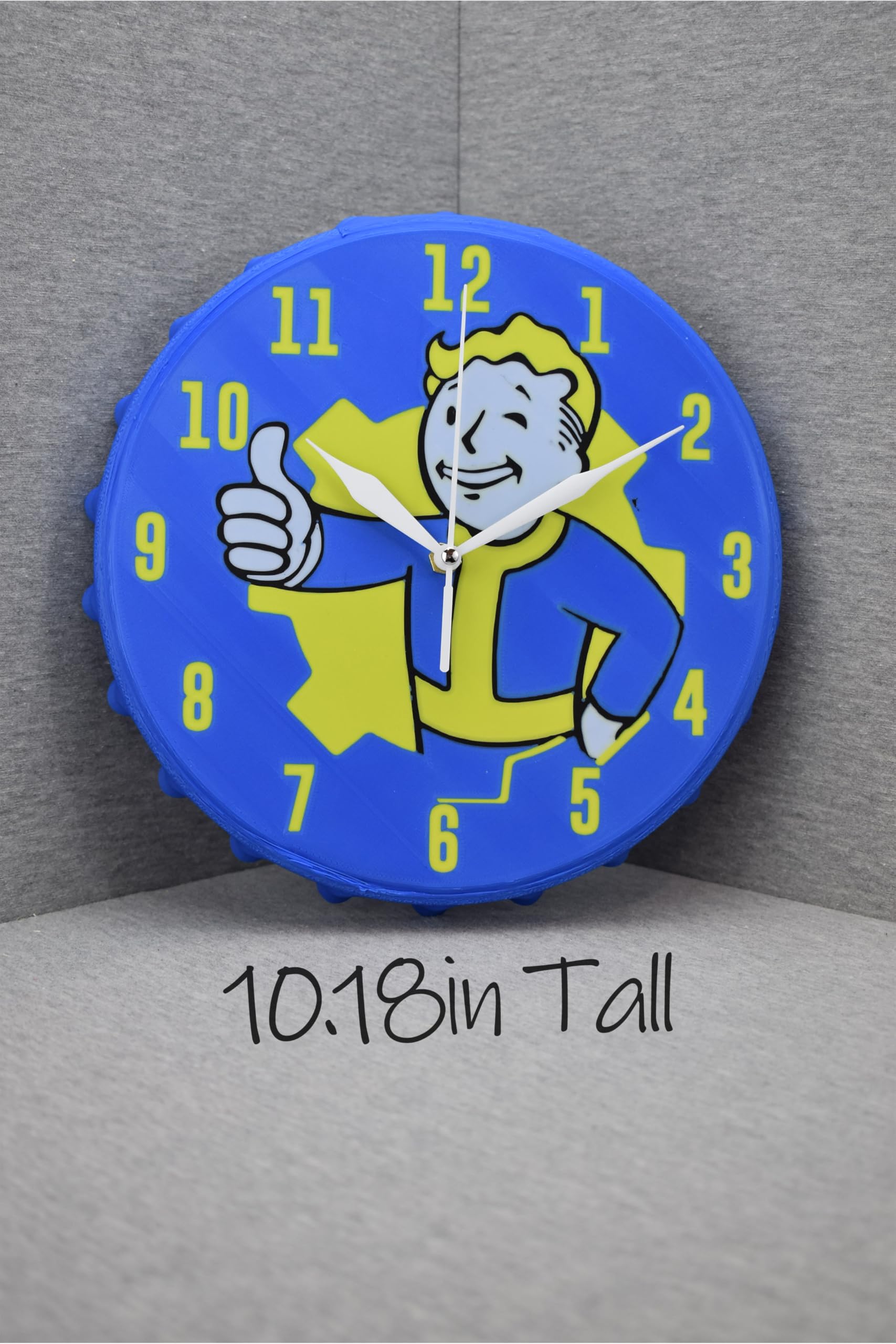 10.18 inch tall wall clock suitable for gaming rooms