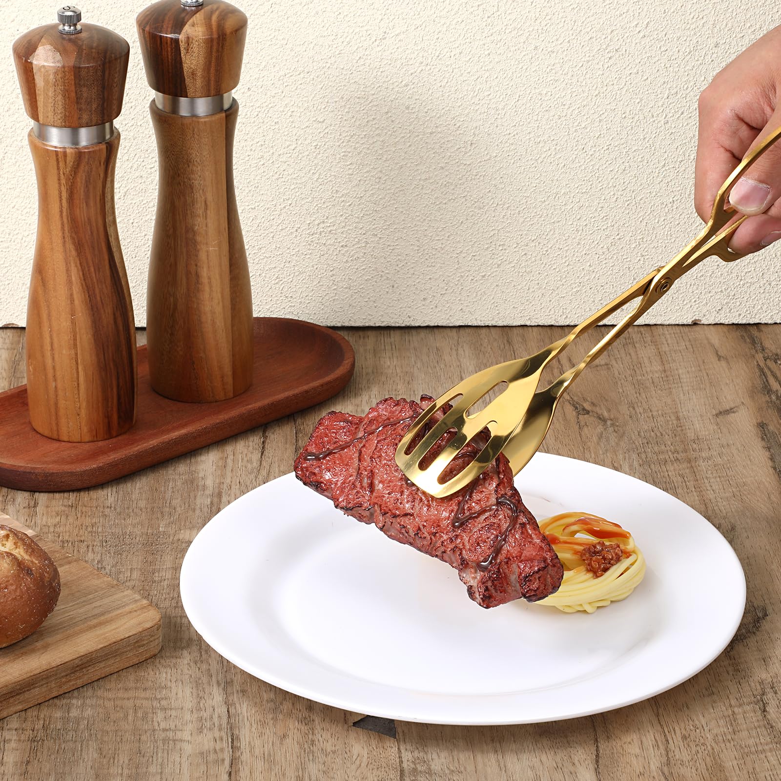 10 inch gold serving tongs for weddings and parties