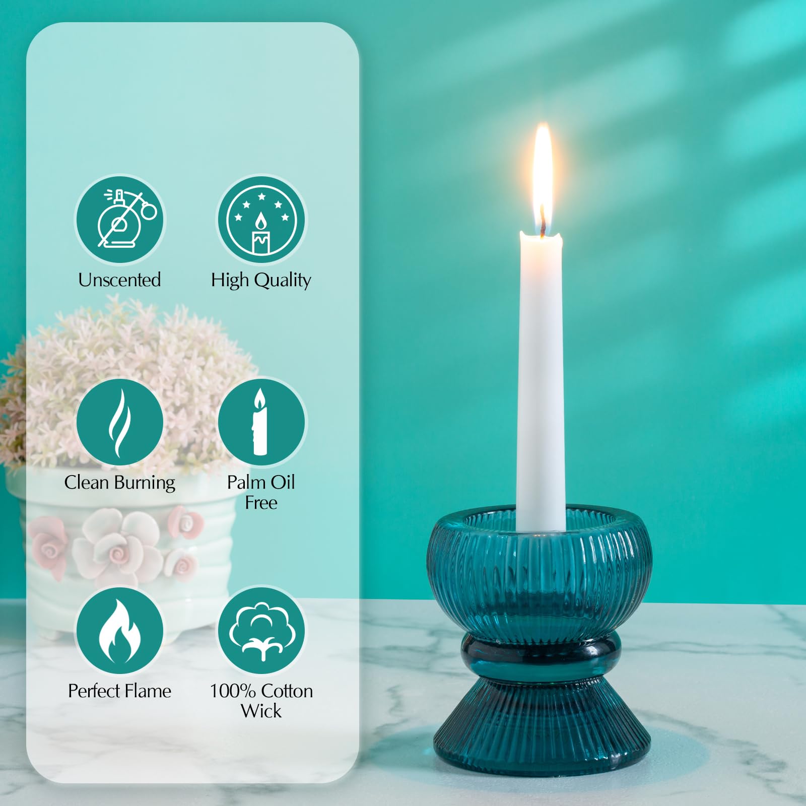 10 inch dinner taper candle for home decor