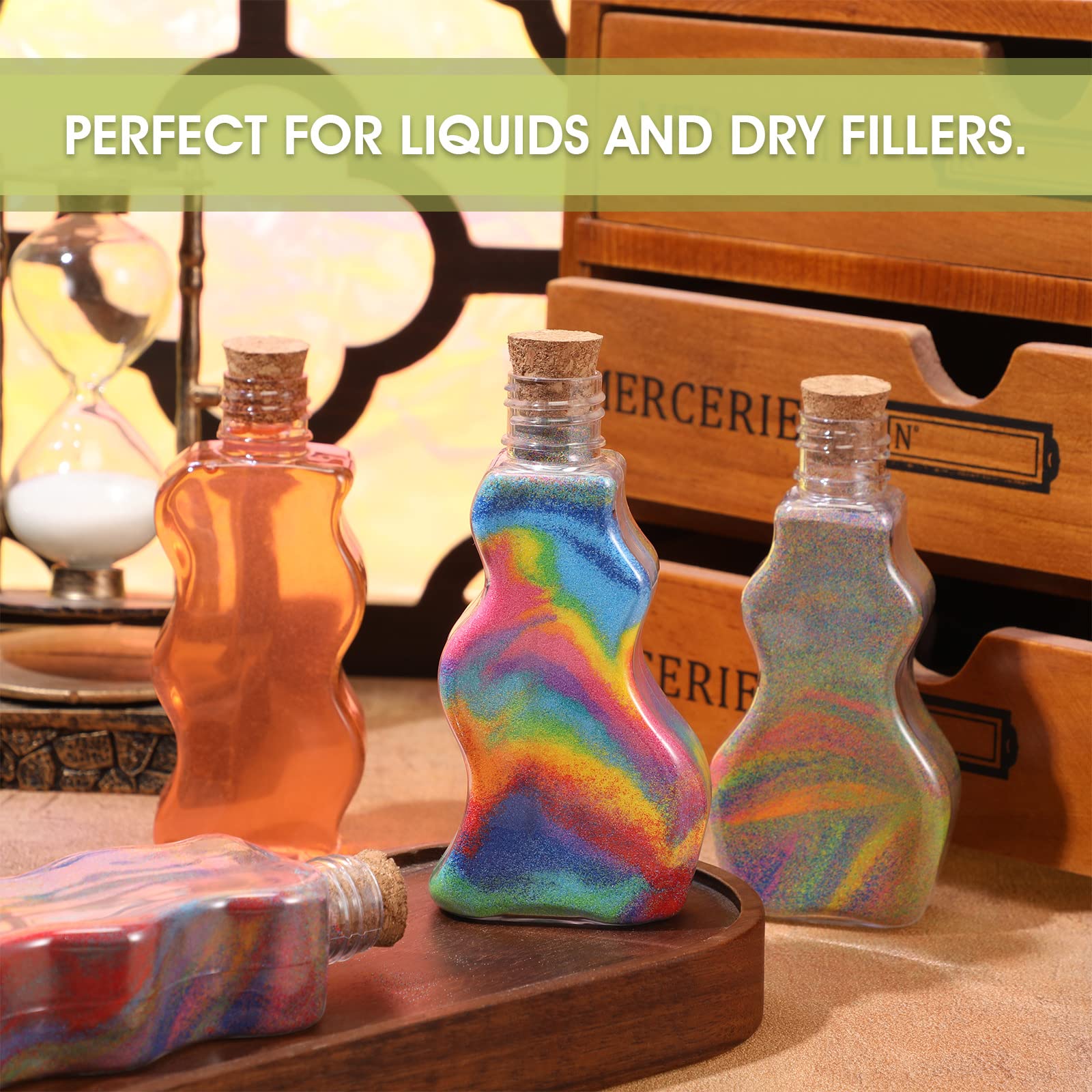 Funnels included large and small for easy filling