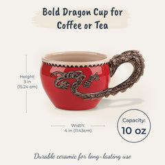 5.5 x 4 x 3 inch mug with 10 oz capacity