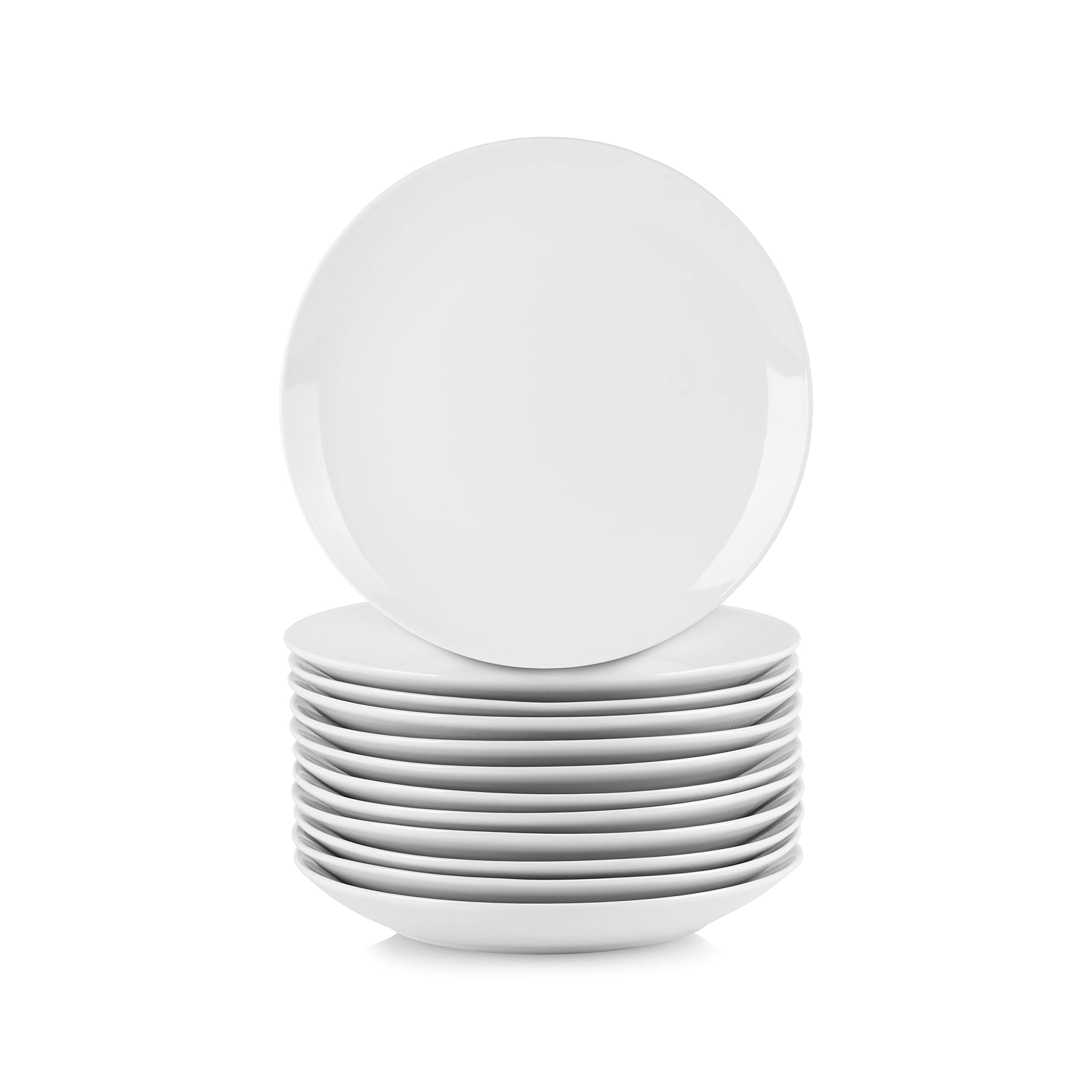 10 Strawberry Street white 7.5 inch catering coupe plate