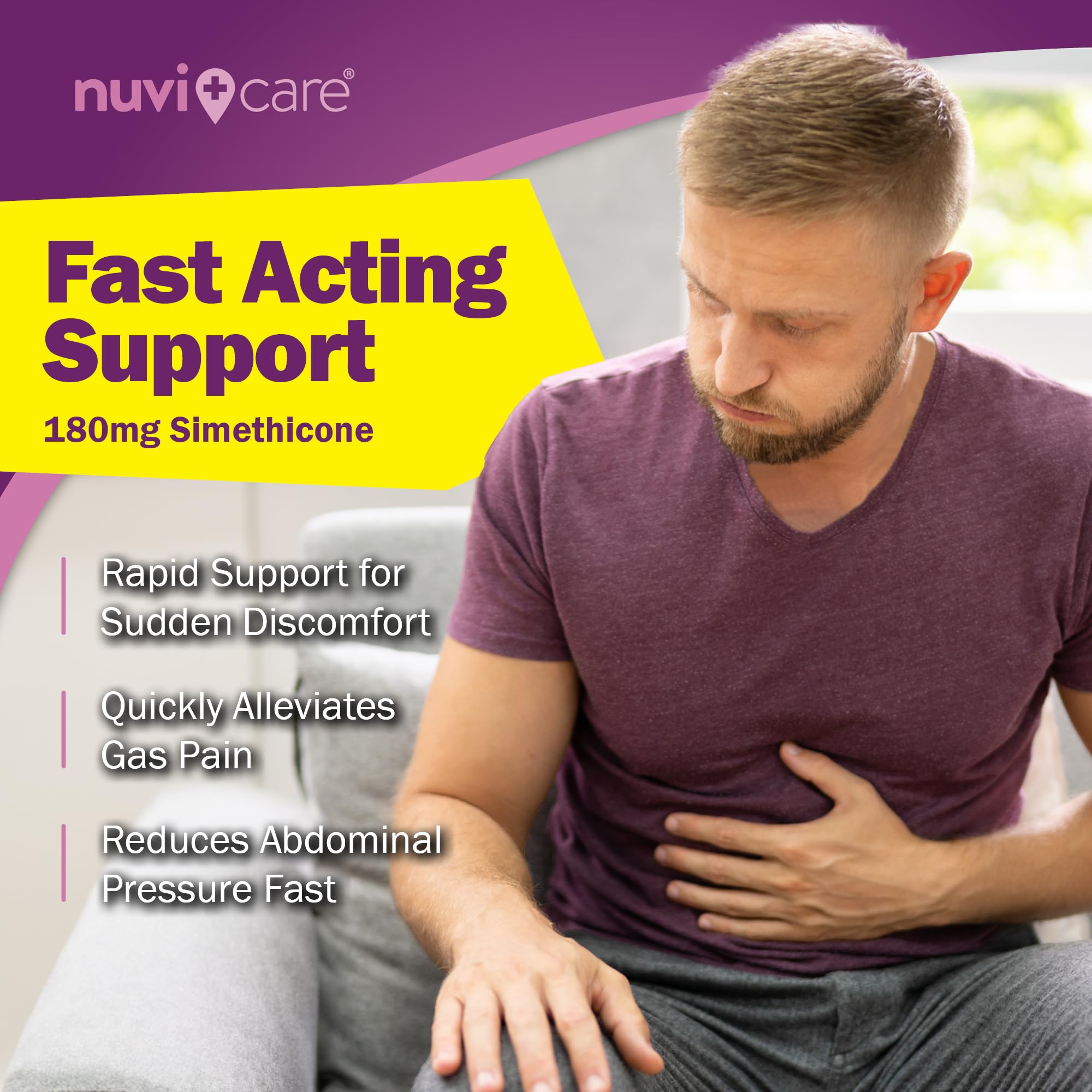 Gas relief pills for bloating and pressure