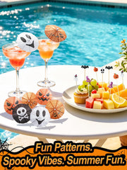 Bulk set of 100 drink umbrellas and 100 cocktail picks