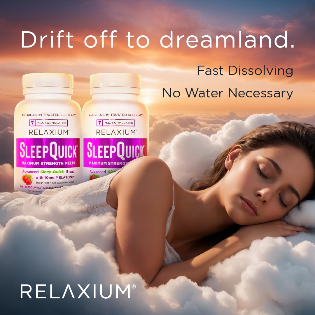 Relaxium berry sleep melt 100 servings packaging