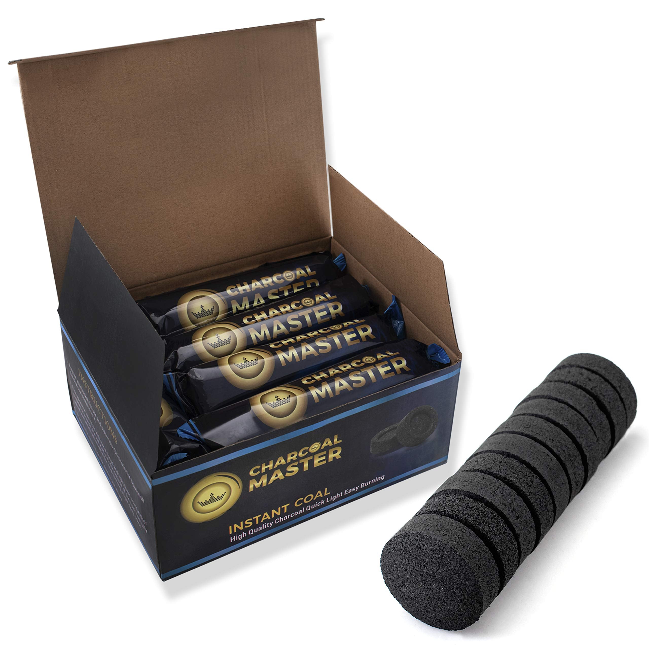 100-pack charcoal disks incense pack view