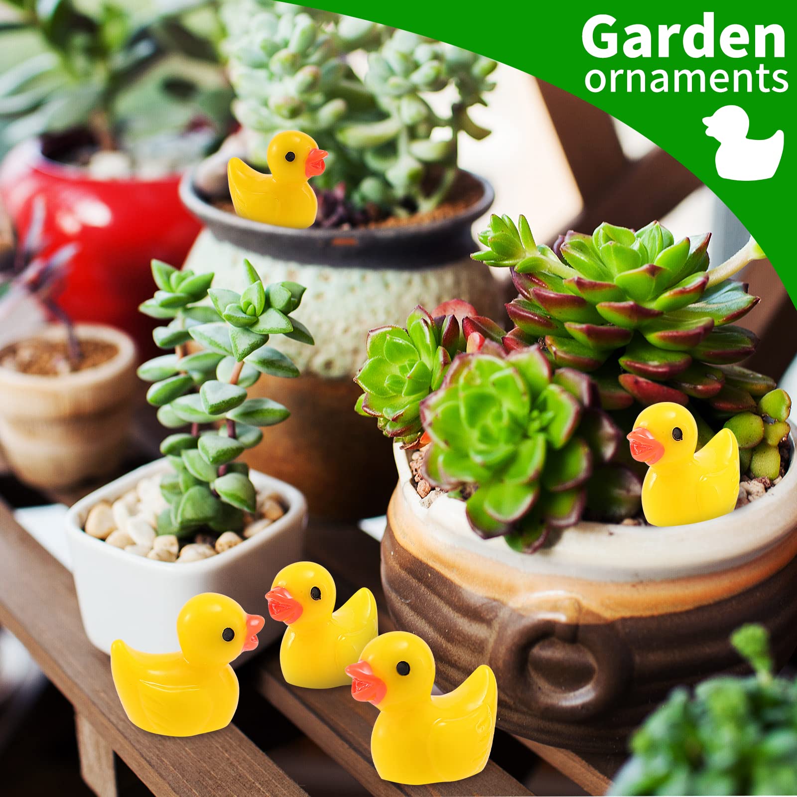 100 pack resin ducks bulk for crafts and decor