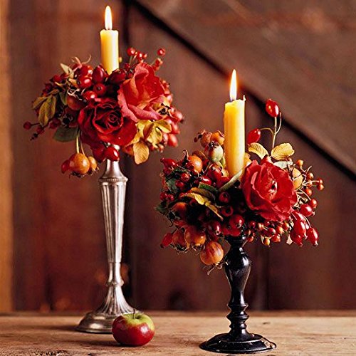 Set of 2 beeswax taper candles natural fragrance honey