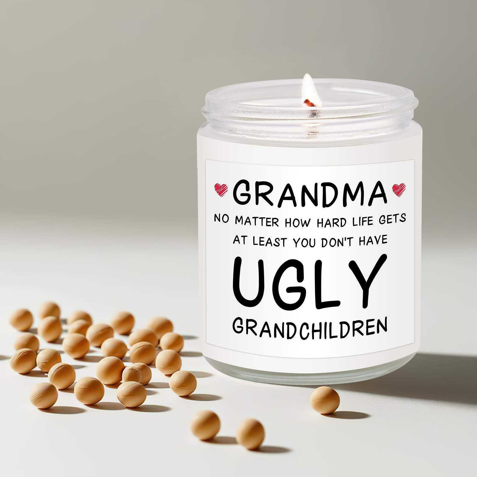 Vanilla and lavender aroma grandma gift candle