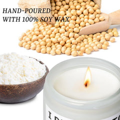 100 Percent Soy Wax candle with cotton wick