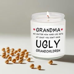 Vanilla and lavender aroma grandma gift candle