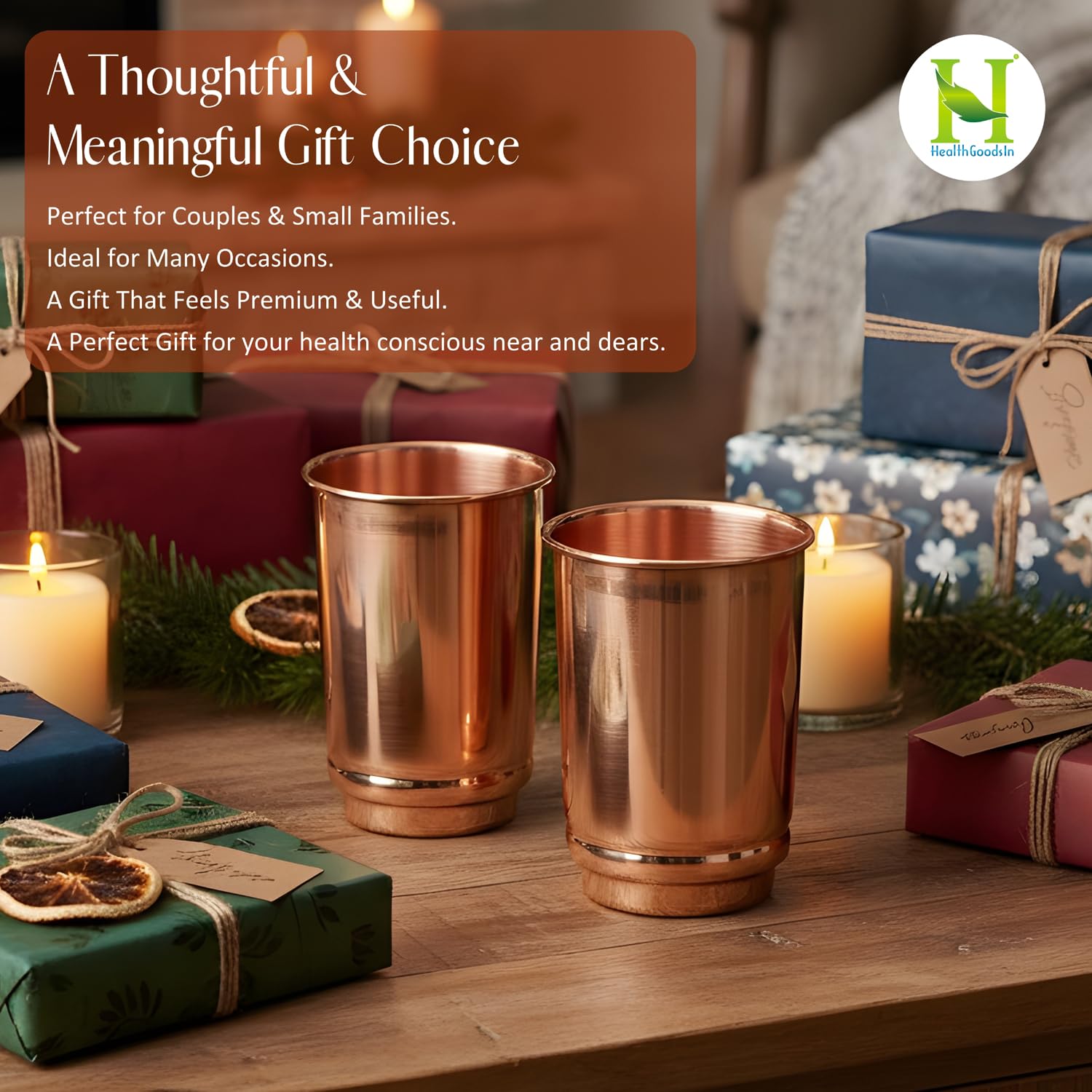 Made in India copper tumbler health goods in