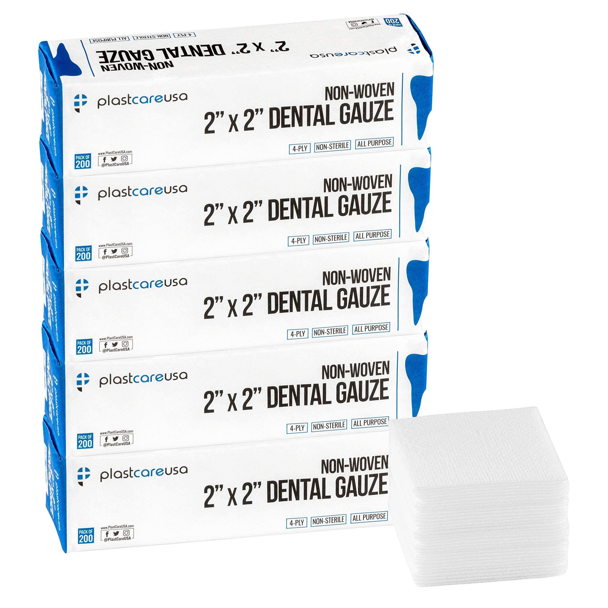 1000 count 2x2 gauze pads bulk pack