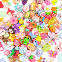 pack of 100pcs multicolor slime charms
